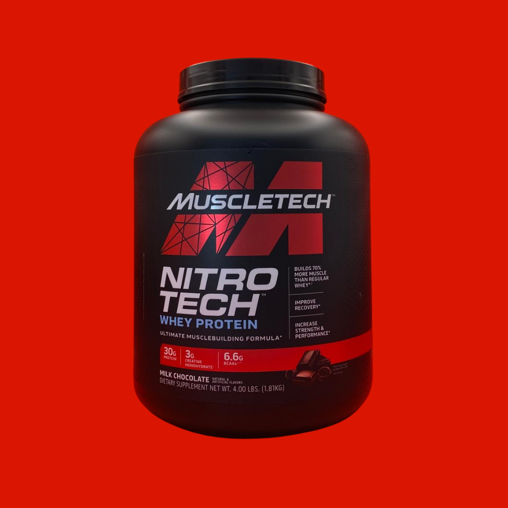 MUSCLETECH NITROTECH WHEY PROTEIN 4 LB MILK CHOCOLATE