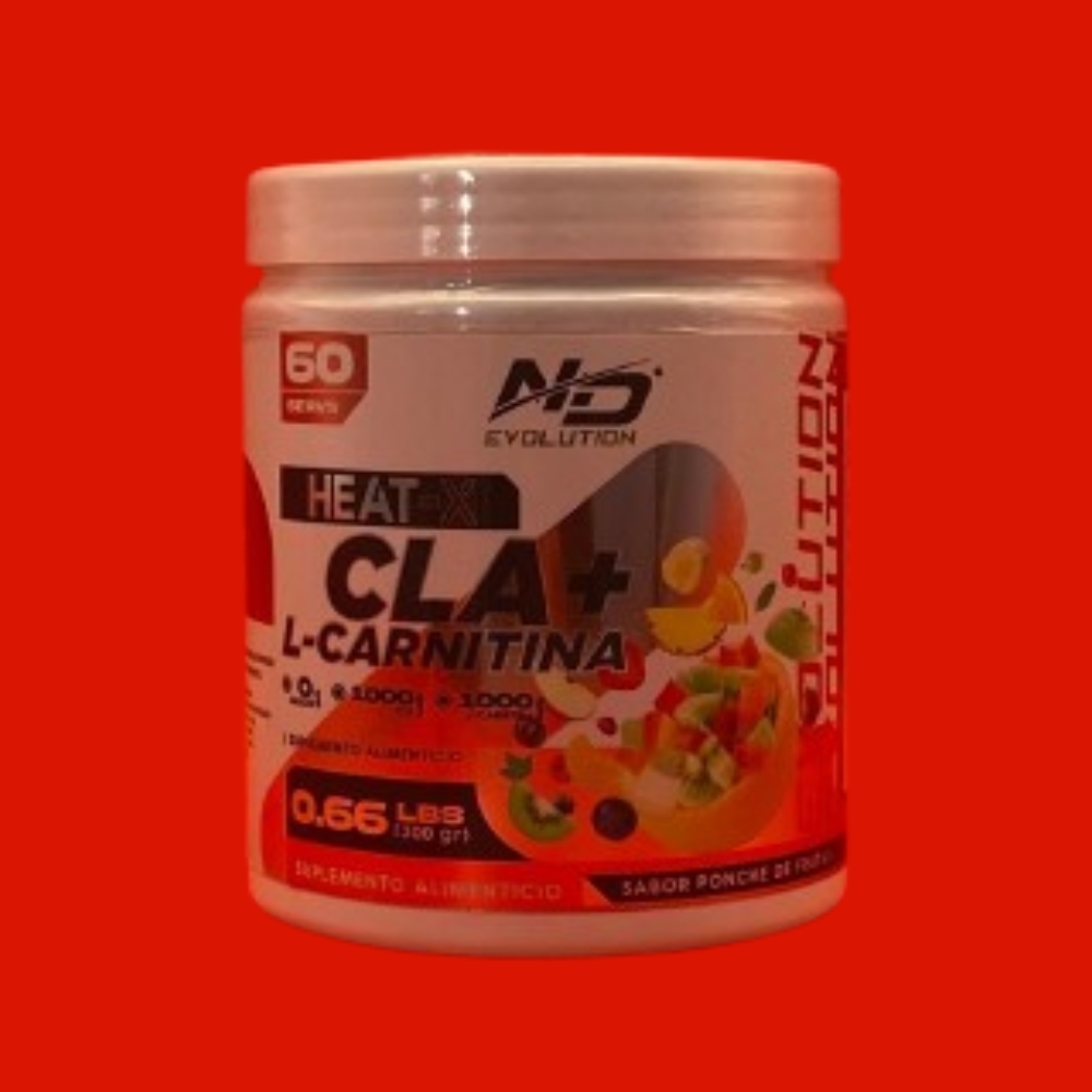 ND EVOLUTION CLA + L-CARNITINA 300 GR SABOR PONCHE DE FRUTAS