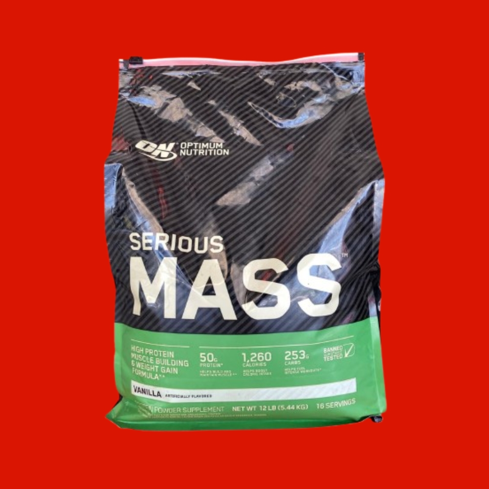OPTIMUM NUTRITION SERIOUS MASS WEIGHT GAIN 12 LB VANILLA